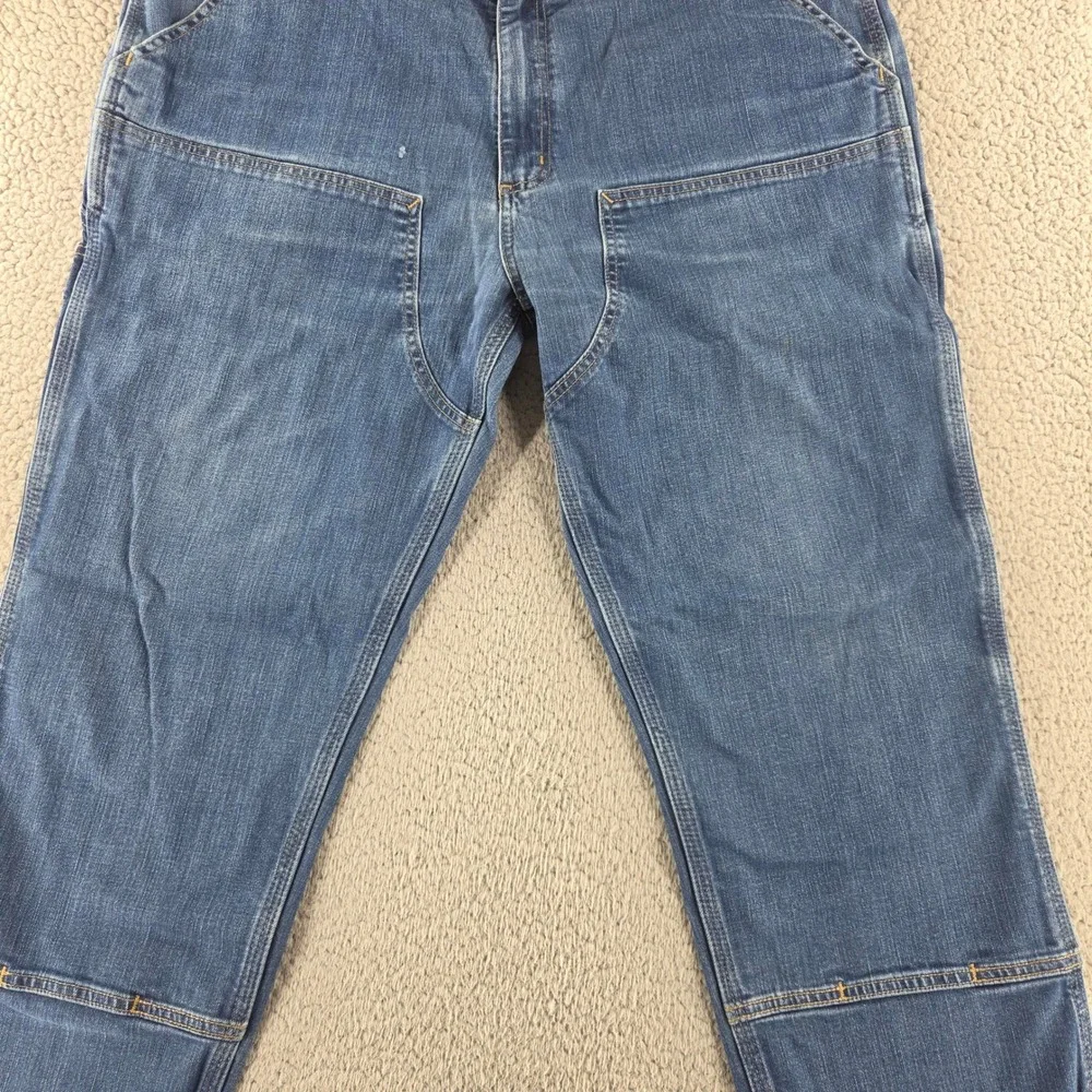 Carhartt Jeans‎ Mens 40 Relaxed Straight Rugged Flex Double Front Denim Dungaree